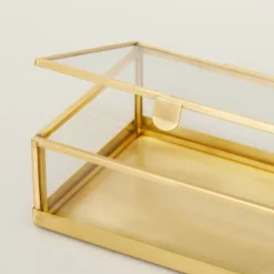 4"x6" Metal & Glass Trinket Box Brass Finish - Hearth & Hand™ With Magnolia 5 4"x6" Metal & Glass Trinket Box Brass Finish - Hearth & Hand™ With Magnolia -Cozy Living Hub GUEST d1d593a0 88ae 4cfe a489 3a8dba6d6e3b