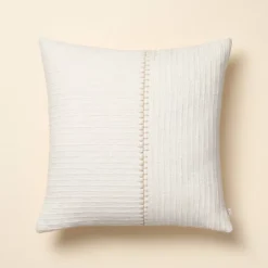 18"x18" Textured Stitch Stripe Square Throw Pillow - Hearth & Hand™ With Magnolia 7 18"x18" Textured Stitch Stripe Square Throw Pillow - Hearth & Hand™ With Magnolia -Cozy Living Hub GUEST d2d81d27 7e96 4b27 84b6 1a8f88d609e8