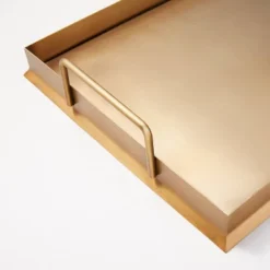 Beveled 12" X 16" Metal Decor Tray Brass Finish - Hearth & Hand™ With Magnolia -Cozy Living Hub GUEST d65f60f1 7931 46c6 9fde 1ee80041ecb1