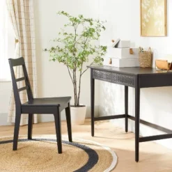 Round 5' Bold Stripe Braided Jute Area Rug Black/Tan/Cream - Hearth & Handâ„¢ With Magnolia