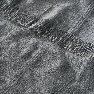 Textured Grid Lines Dobby Throw Blanket - Hearth & Hand™ With Magnolia 3 Textured Grid Lines Dobby Throw Blanket - Hearth & Hand™ With Magnolia - Image 3