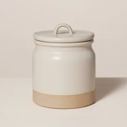 Dry Goods Stoneware Crock Canister Warm Gray/Clay - Hearth & Hand™ With Magnolia 10 Dry Goods Stoneware Crock Canister Warm Gray/Clay - Hearth & Hand™ With Magnolia -Cozy Living Hub GUEST e8cc15f8 eba3 440d 8e23 4974c4232203