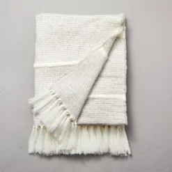 Heathered Stripe Woven Throw Blanket - Hearth & Hand™ With Magnolia -Cozy Living Hub GUEST e8ea1114 2902 4a51 958f f35475e1447e