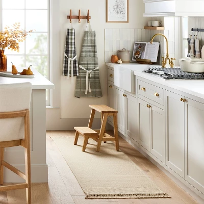 Patterned Border Stripe Area Rug Khaki - Hearth & Hand™ With Magnolia 1 Patterned Border Stripe Area Rug Khaki - Hearth & Hand™ With Magnolia