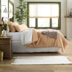 14"x36" Vertical Stripe Decorative Lumbar Throw Pillow Blush - Hearth & Handâ„¢ With Magnolia