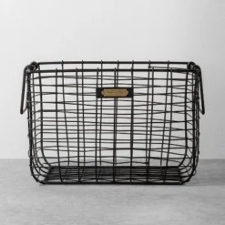 Wire Storage Basket Black - Hearth & Hand™ With Magnolia -Cozy Living Hub GUEST efe86eae 04b3 4a40 b0c6 ffcdb651f04d
