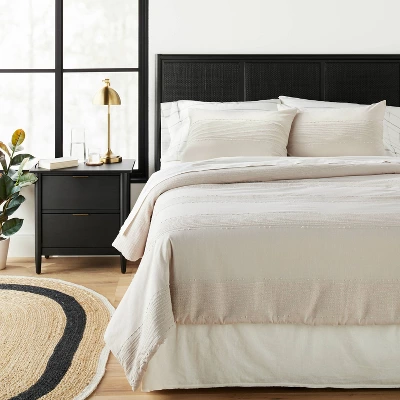 Slub Center Stripe Comforter Set - Hearth & Hand™ With Magnolia 3 Slub Center Stripe Comforter Set - Hearth & Hand™ With Magnolia - Image 3