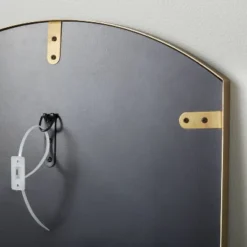 Arched 19"x64" Rectangular Metal Leaning Floor Mirror Brass - Hearth & Hand™ With Magnolia -Cozy Living Hub GUEST f28ffd4f e41e 45ca b5e1 063a548aca22