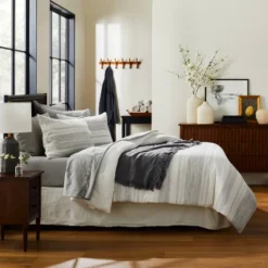 3pc Heathered Stripe Comforter Bedding Set - Hearth & Hand™ With Magnolia 5 3pc Heathered Stripe Comforter Bedding Set - Hearth & Hand™ With Magnolia -Cozy Living Hub GUEST f5d6068f c55f 4043 923f e6673cd682bd