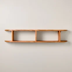 Rounded Edge Two Tier Wood Shelf - Hearth & Hand™ With Magnolia 7 Rounded Edge Two Tier Wood Shelf - Hearth & Hand™ With Magnolia -Cozy Living Hub GUEST fe59124a 1694 44ca 9132 fe4d41fdc350